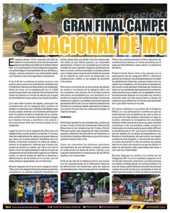 X PASION POR LAS MOTOS | Guatemala
