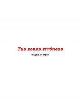 TUS ZONAS ERRÓNEAS