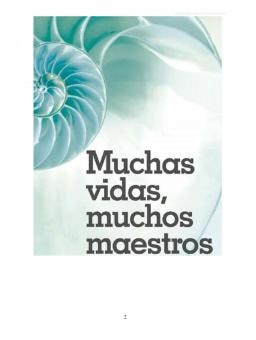 MUCHAS VIDAS, MUCHOS MAESTROS