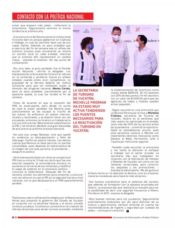 La Revista - Noticia  La Revista Peninsular, Mérida, Yucatán